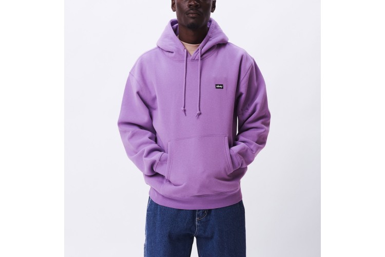 OBEY Mini Box Logo Speciality Hooded Sweat Orchid Purple