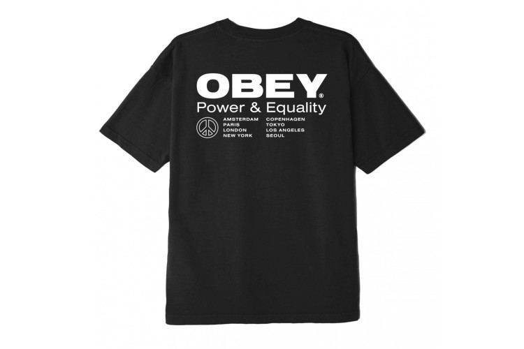 OBEY Power & Equality T-Shirt Black