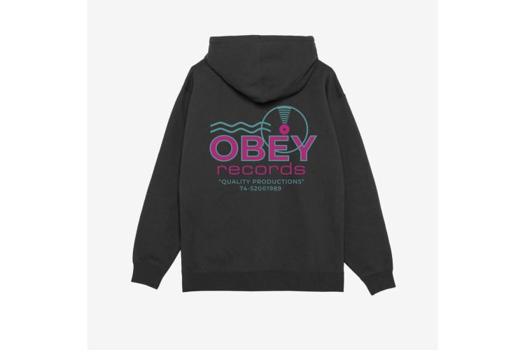 OBEY Records Sound Waves Hoodie