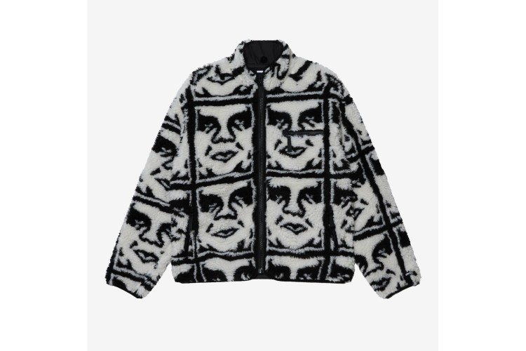 OBEY Repeated Icon Sherpa Jacket