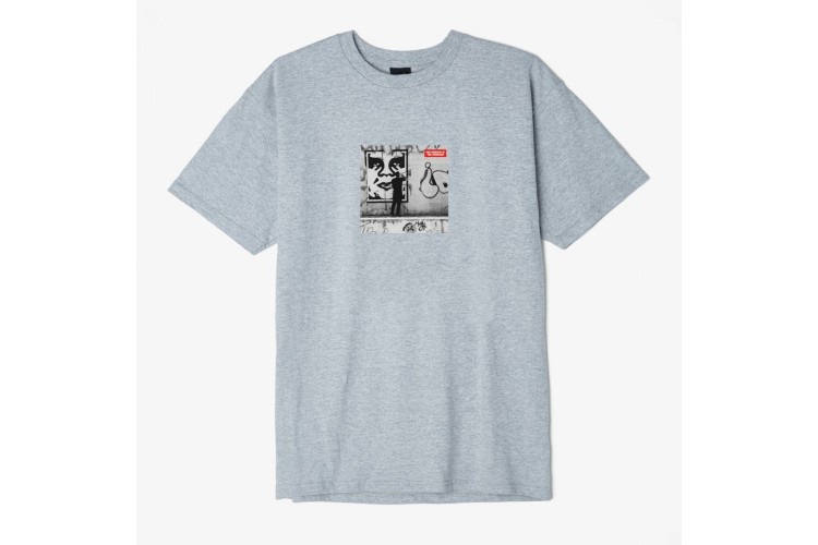 OBEY The Medium Is The Message T-Shirt Grey