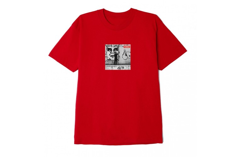 OBEY The Medium Is The Message T-Shirt Red