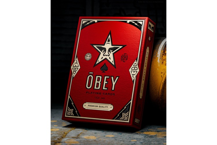 OBEY x Theory 11 Playing Cards – Red Edition