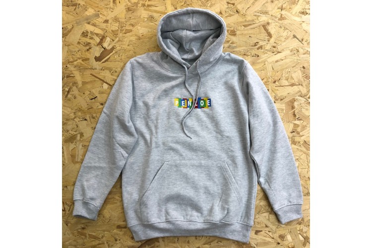 Penloe Patchwork Hoodie Sweat Heather Grey