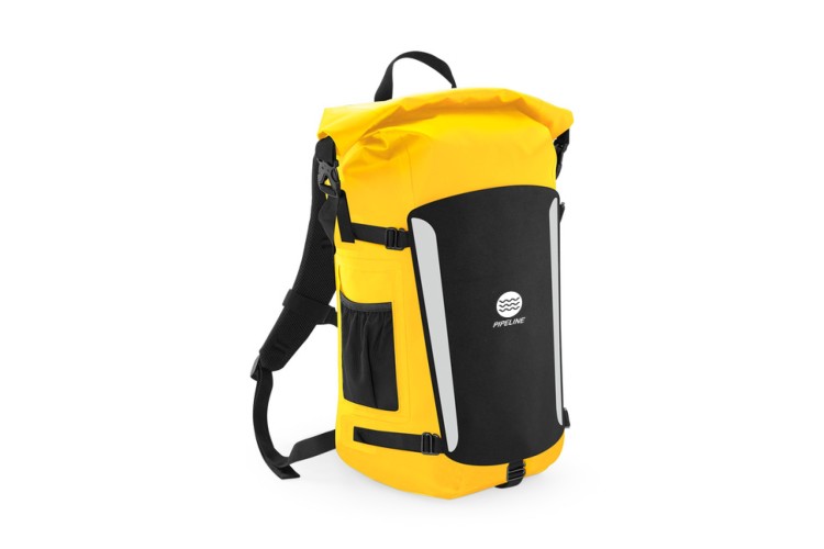 Pipeline Waterproof 25 Litre Backpack Yellow 100% Waterproof tough PVC ...