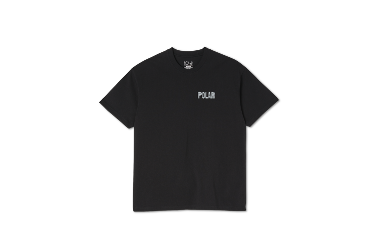 Polar Skate Co. Earthquake Logo T-Shirt Black