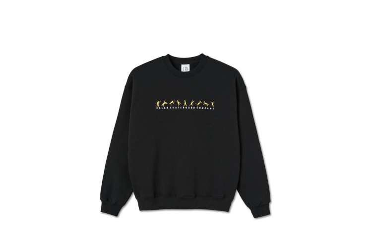 Polar Skate Co Cartwheel Crewneck Sweat Black