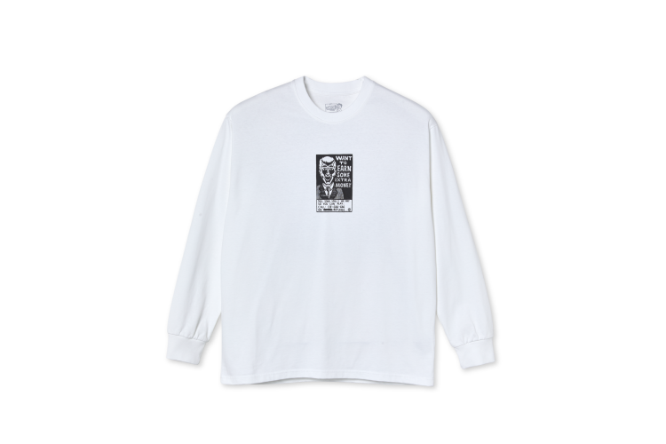 Polar Skate Co Classifieds Longsleeve White