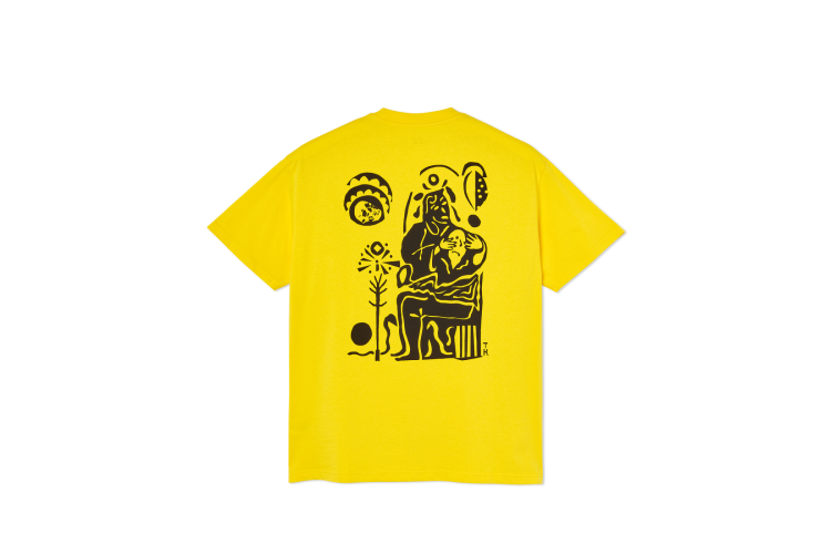 Polar Skate Co Demon Tee Yellow
