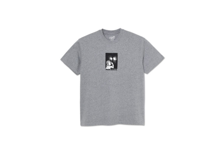 Polar Skate Co Fireworks T-Shirt Heather Grey