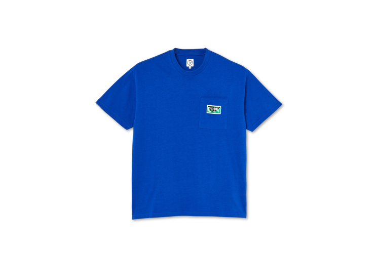 Polar Skate Co Spiral Pocket Tee Royal Blue