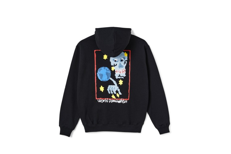 Polar Skate Co World Domination Hoodie Black