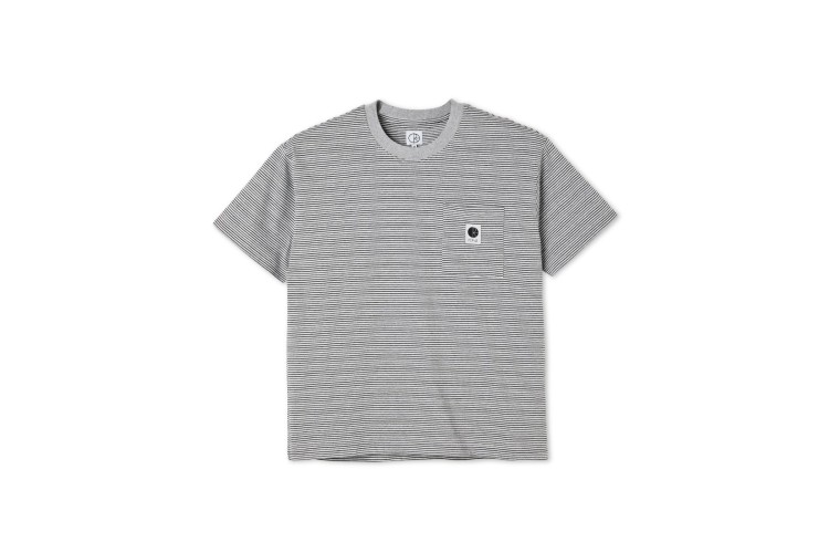 Polar Stripe Pocket T-Shirt Grey