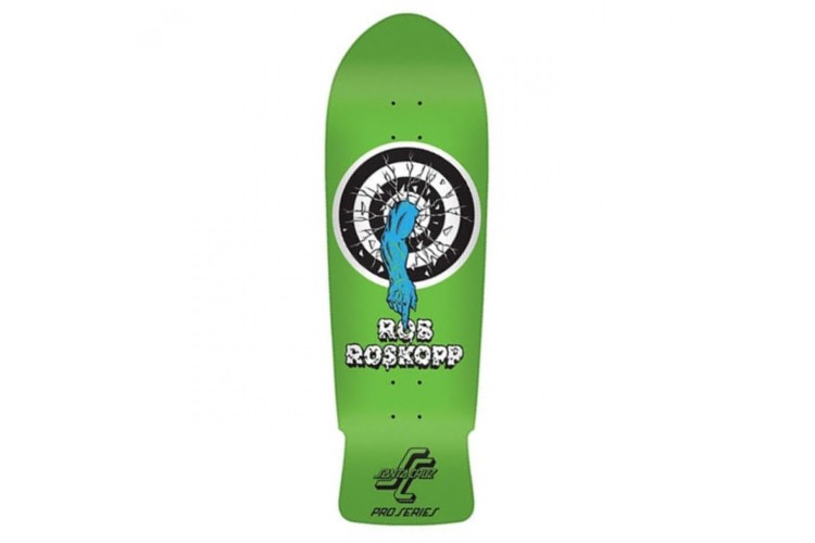 Santa Cruz Rob Roskopp Target 1 Reissue Green Skate Deck 