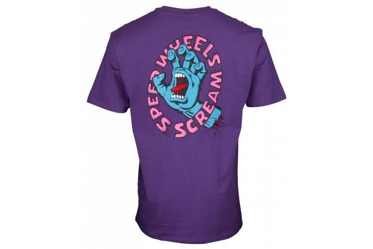 Santa Cruz Screaming Hand Scream T-Shirt Purple