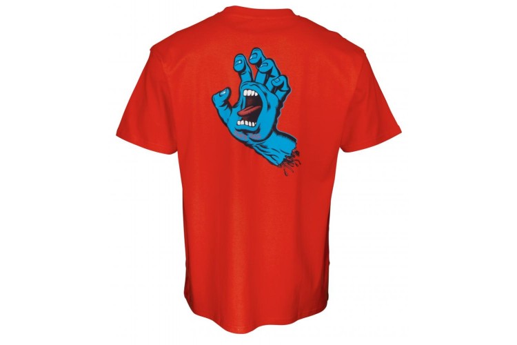 Santa Cruz Screaming Hand T-Shirt Flame Red