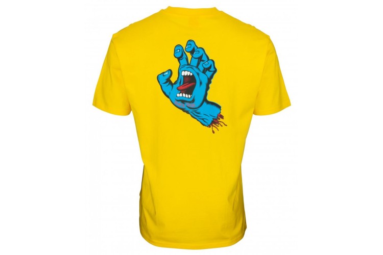 Santa Cruz Screaming Hand T-Shirt Yellow