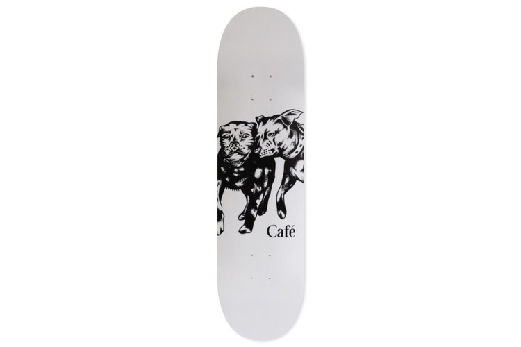 Skate Cafe Pooch & Jakie Brown Deck Grey