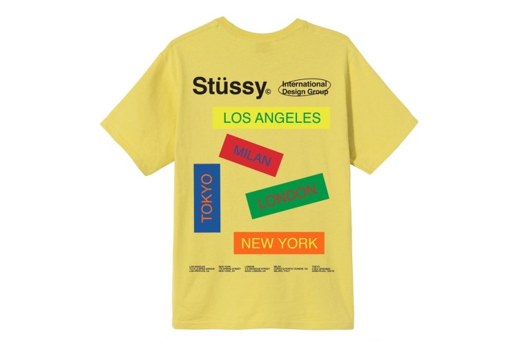 Stussy City Banners T-Shirt Yellow