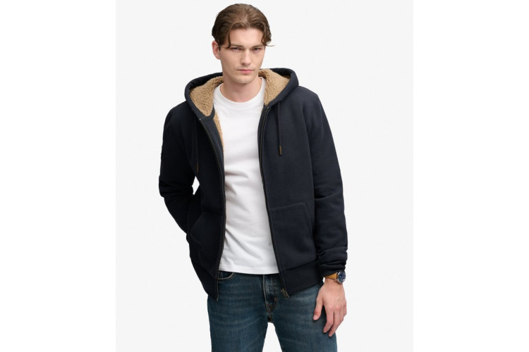Superdry Borg Lined Zip Hood