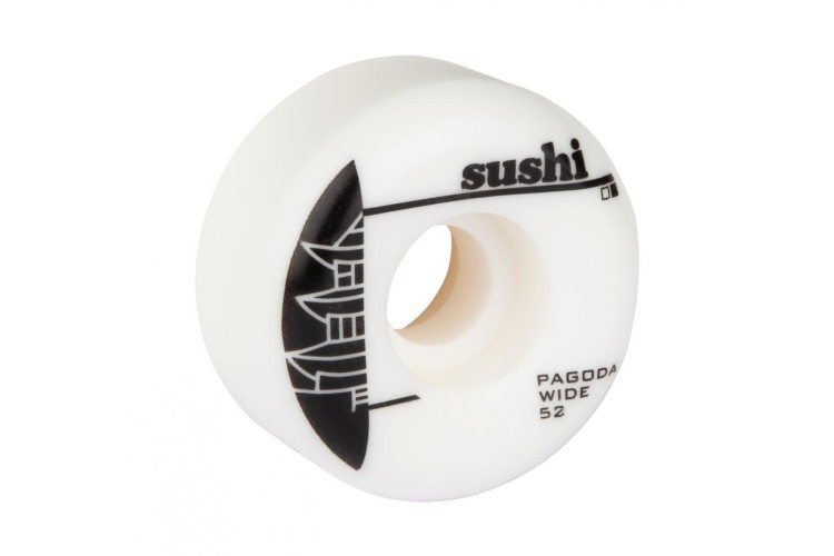 Sushi Pagoda Wide Wheels White / Black