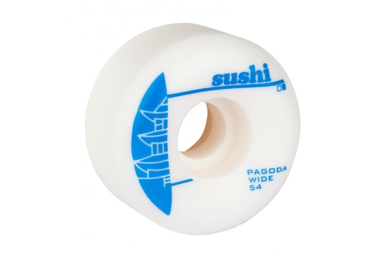 Sushi Pagoda Wide Wheels White / Blue