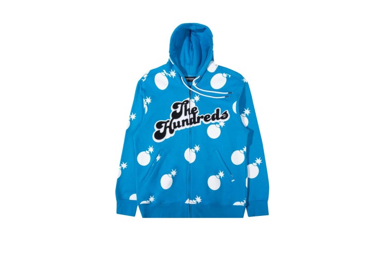 The Hundreds Endless Zip Hood Turquoise