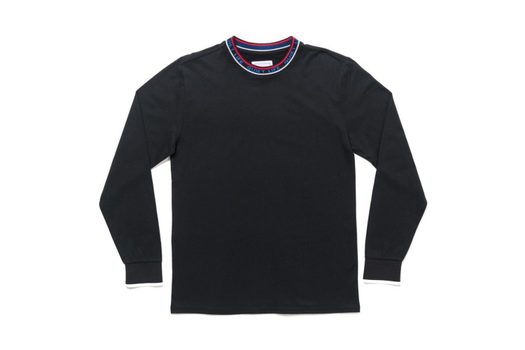 The Quiet Life Knockout Jacquard Long Sleeve T-Shirt Black
