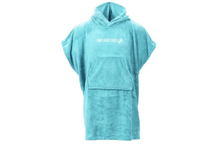 Two Bare Feet Kids Towelling Changing Robe Aqua