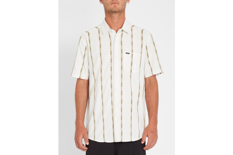 Volcom Barrun Stripe Shirt White