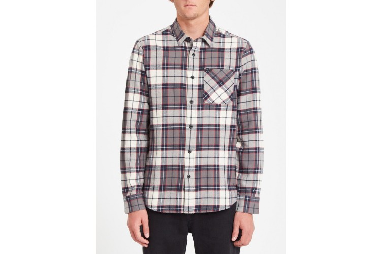 Volcom Caden Plaid Shirt Bleached Sand