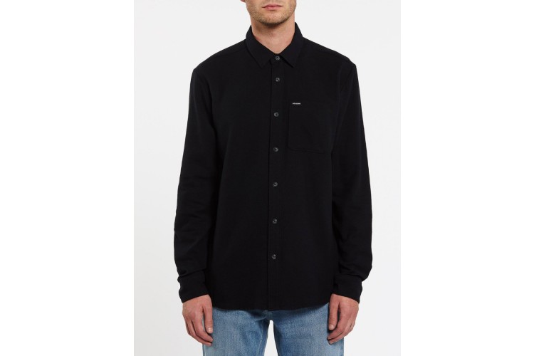 Volcom Caden Solid Shirt Black