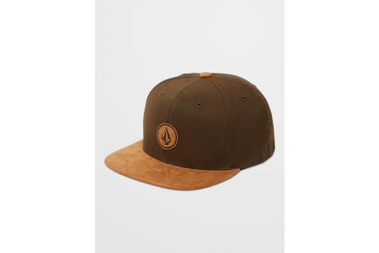 Volcom Quarter Fabric Twill Cap Brown